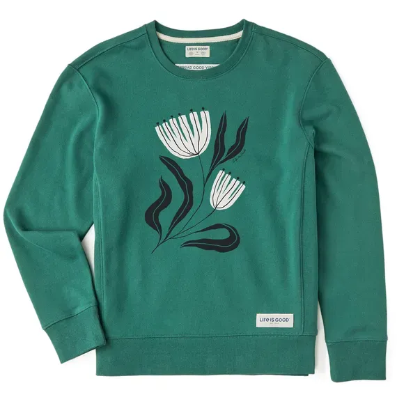 Women's Rustic Flowers Simply True Crew