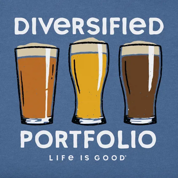 Men's Diversified Portfolio Beer Short Sleeve  Tee