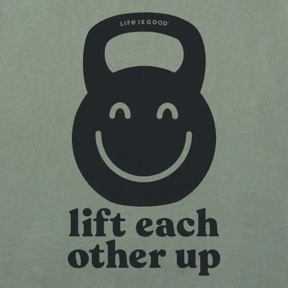 Women's Lift Each Other Up Smile Short Sleeve Crusher Boxy Tee