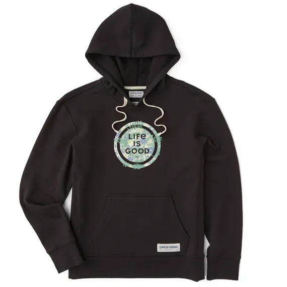 Women's Branded Patterna Floral Coin Simply True Fleece Hoodie