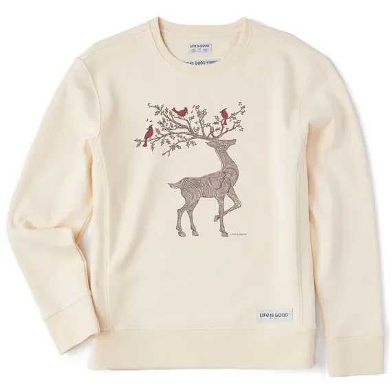 Women's Dear Cardinals Simply True Fleece Crew