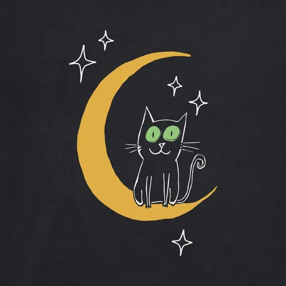 Women's Moon Cat Simply True Fleece Crew