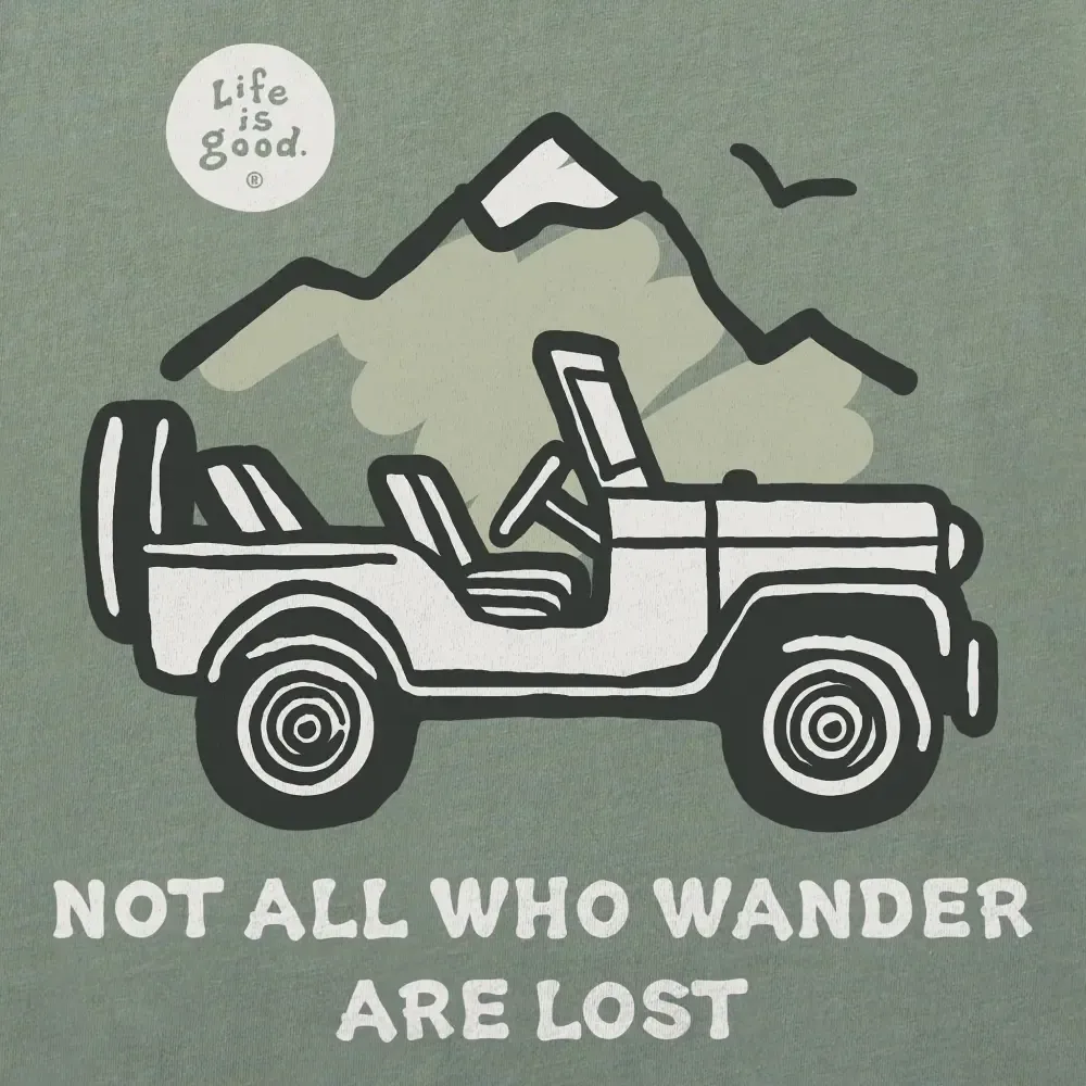 Men's Not All Who Wander Are Lost Jeep Short Sleeve Tee
