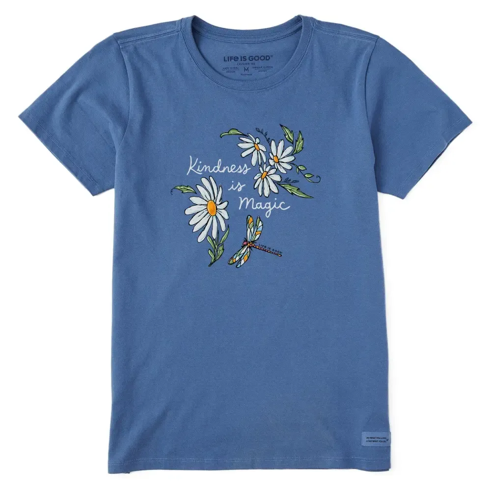 Women's Kindness is Magic Daisies Short Sleeve Tee