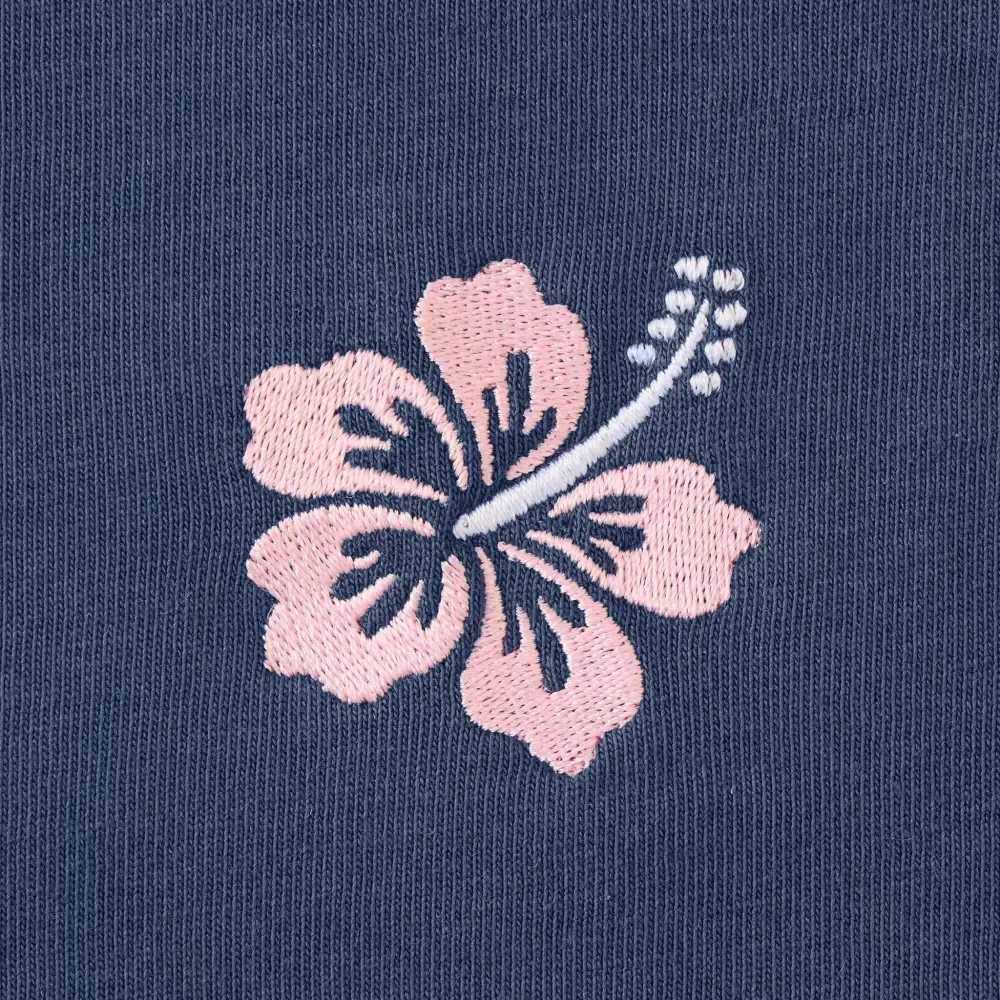 Women's Embroidered Hibiscus Crusher Tank