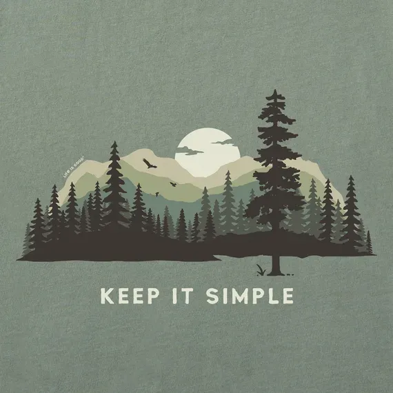 Men's Keep it Simple Evergreen Silo Short Sleeve  Tee