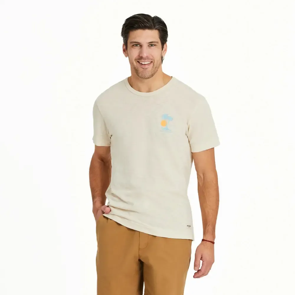 Men's Life isn't Easy Palms Slub Slim Fit Tee