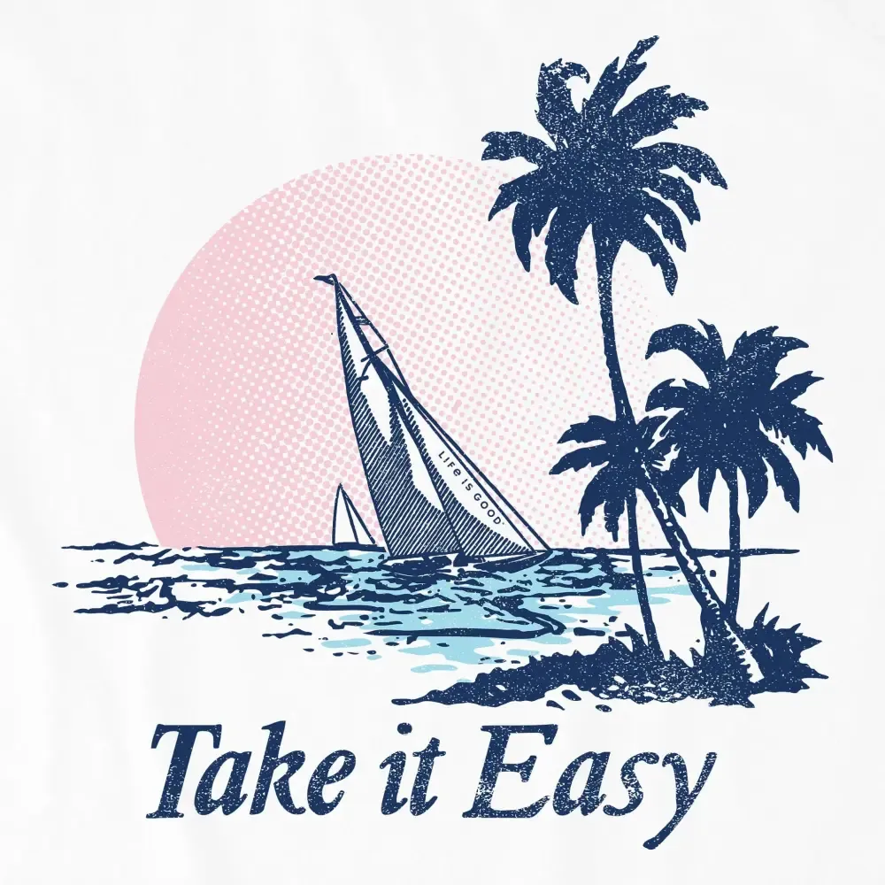 Women's Take it Easy Sail Boat Crusher Tank