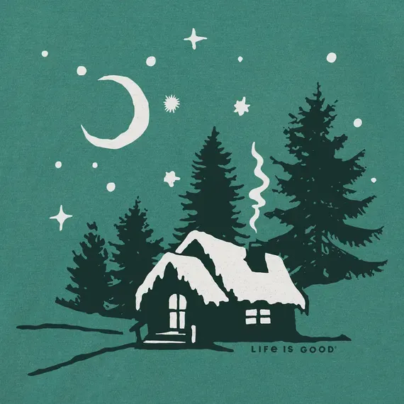 Women's Moonlit Cottage Simply True Fleece Crew
