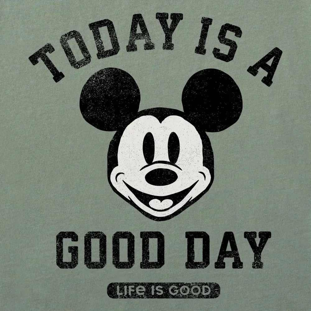 Men's Steamboat Willie Good Day Simply True Fleece Crew