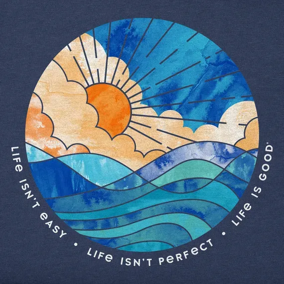 Women's Life Isn't Easy Sun & Waves Simply True Fleece Hoodie