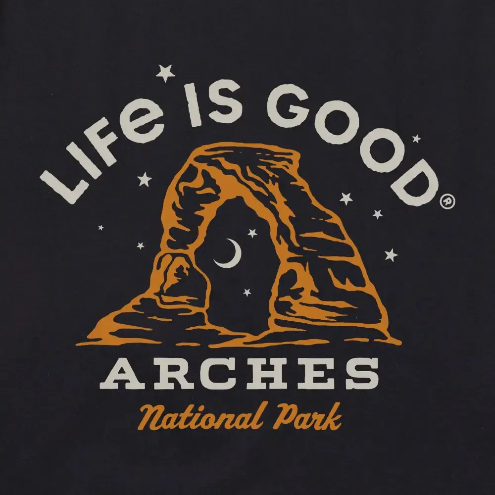 Women's Arches National Park Hand Drawn Short Sleeve Crusher Tee