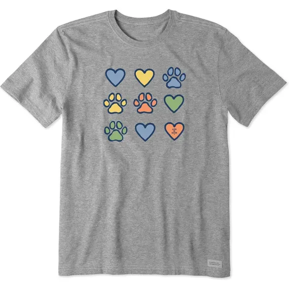 Men's Hearts & Paws  Crusher Tee