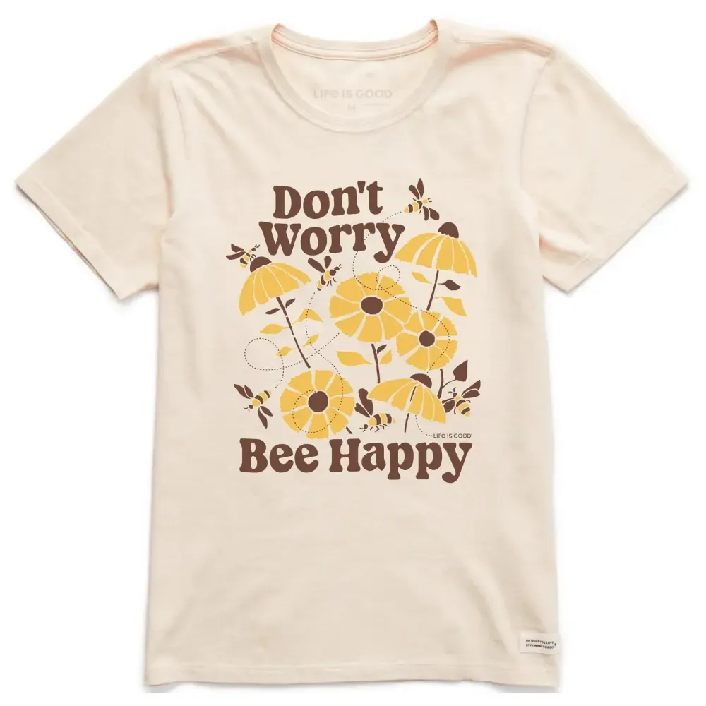 Women's Don't Worry Bee Happy Short Sleeve Tee