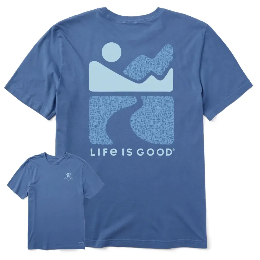 Men's Clean Mountain Scene Short Sleeve Tee
