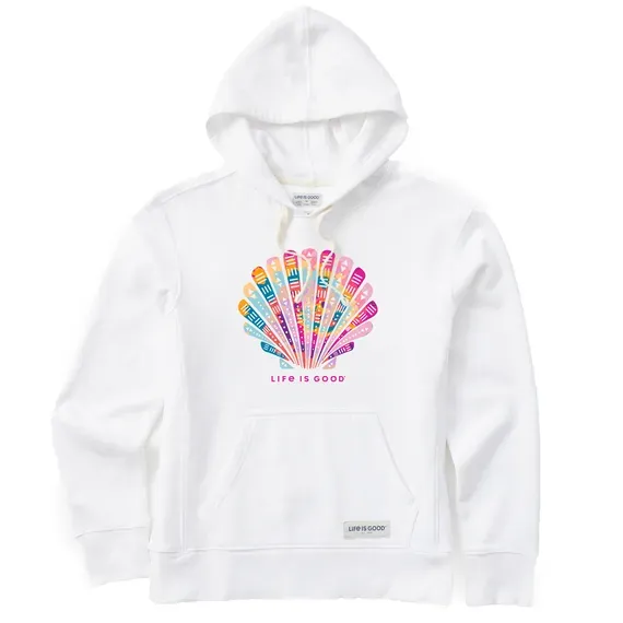 Women's Tie Dye Tribal Shell Simply True Fleece Hoodie