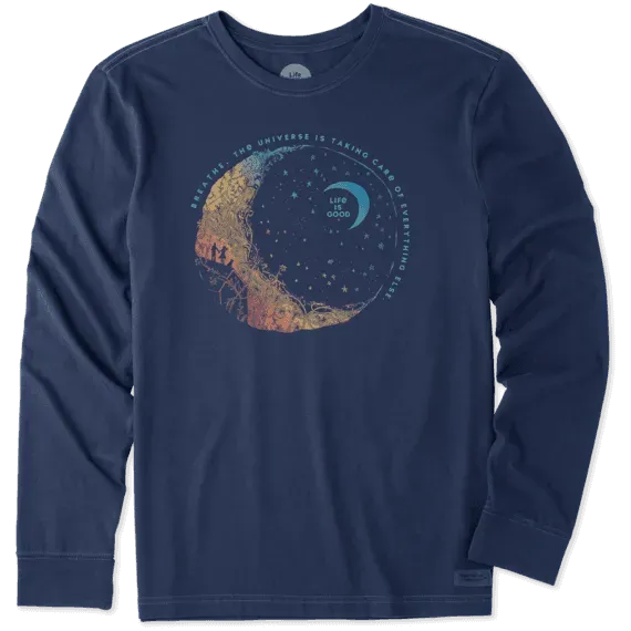 Men's Breathe Moon Long Sleeve Crusher Tee
