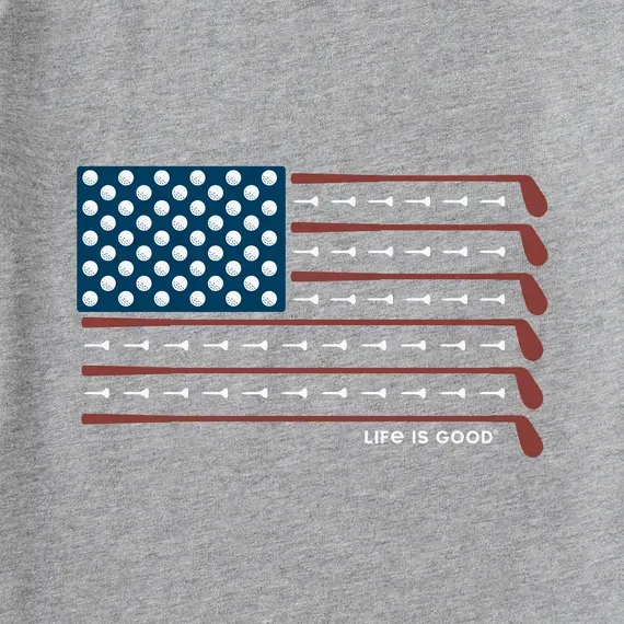 Men's Golf Flag Long Sleeve  Tee