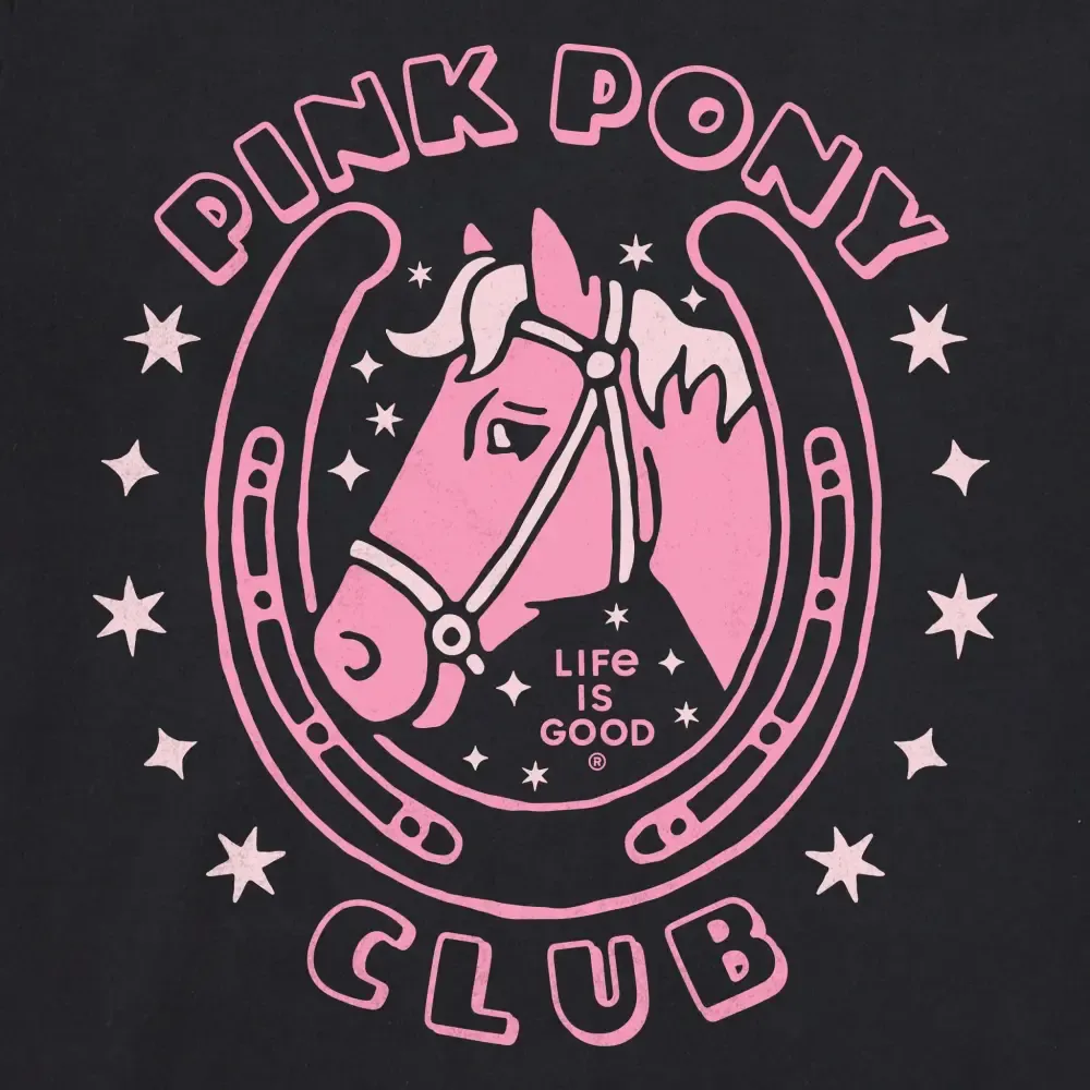 Women's Pink Pony Club Short Sleeve Crusher Boxy Tee