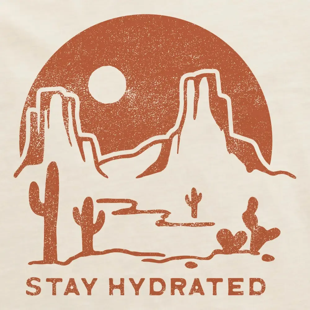 Men's Stay Hydrated in the Desert Short Sleeve Crusher Tee