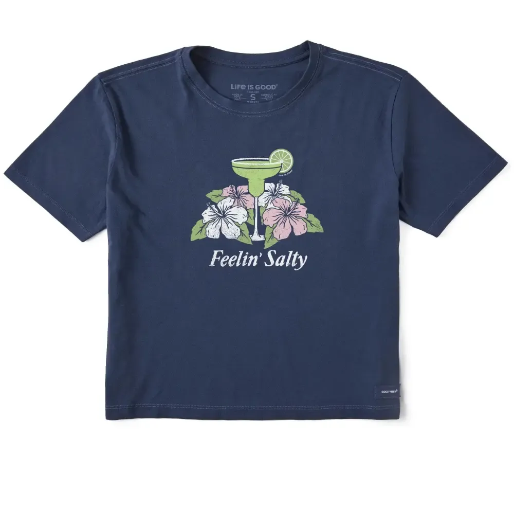 Women's Feelin' Salty Margarita Short Sleeve Crusher Boxy Tee