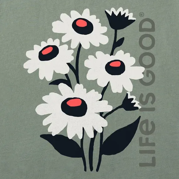 Women's Delightful Flowers Simply True Fleece Crew