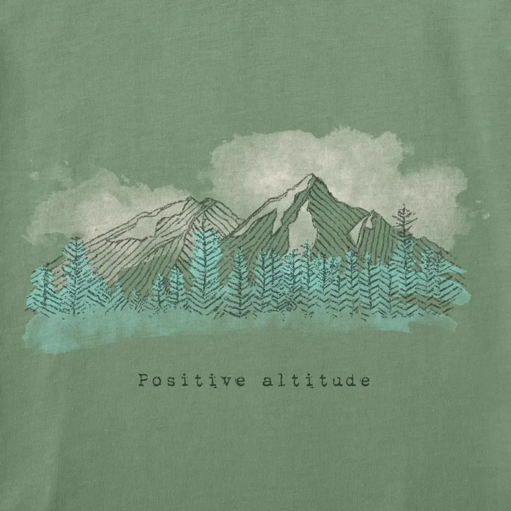 Women's Positive Altitude Mountains Short Sleeve Crusher-LITE Vee