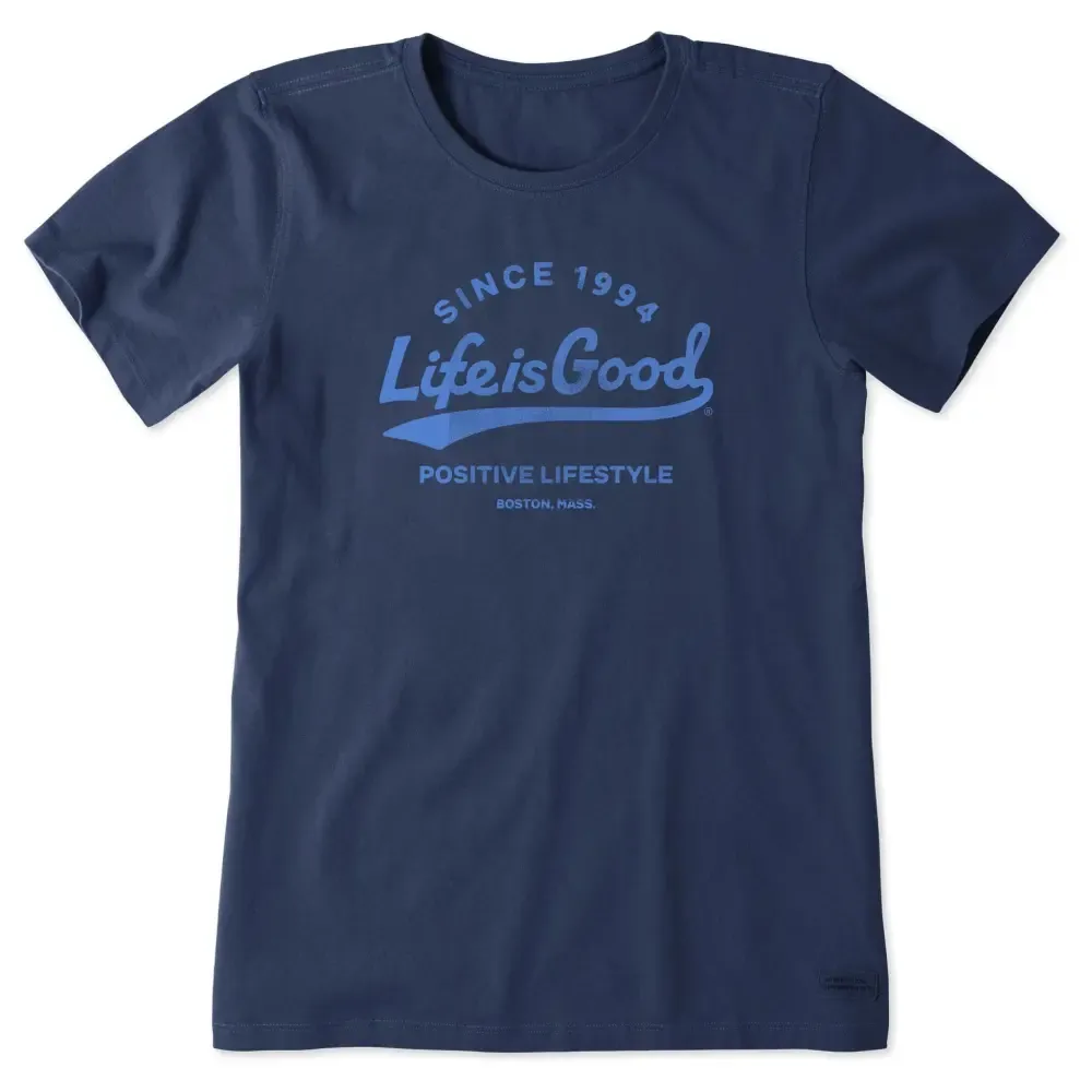Women's Positive Ballyard Script Short Sleeve Crusher-LITE Tee