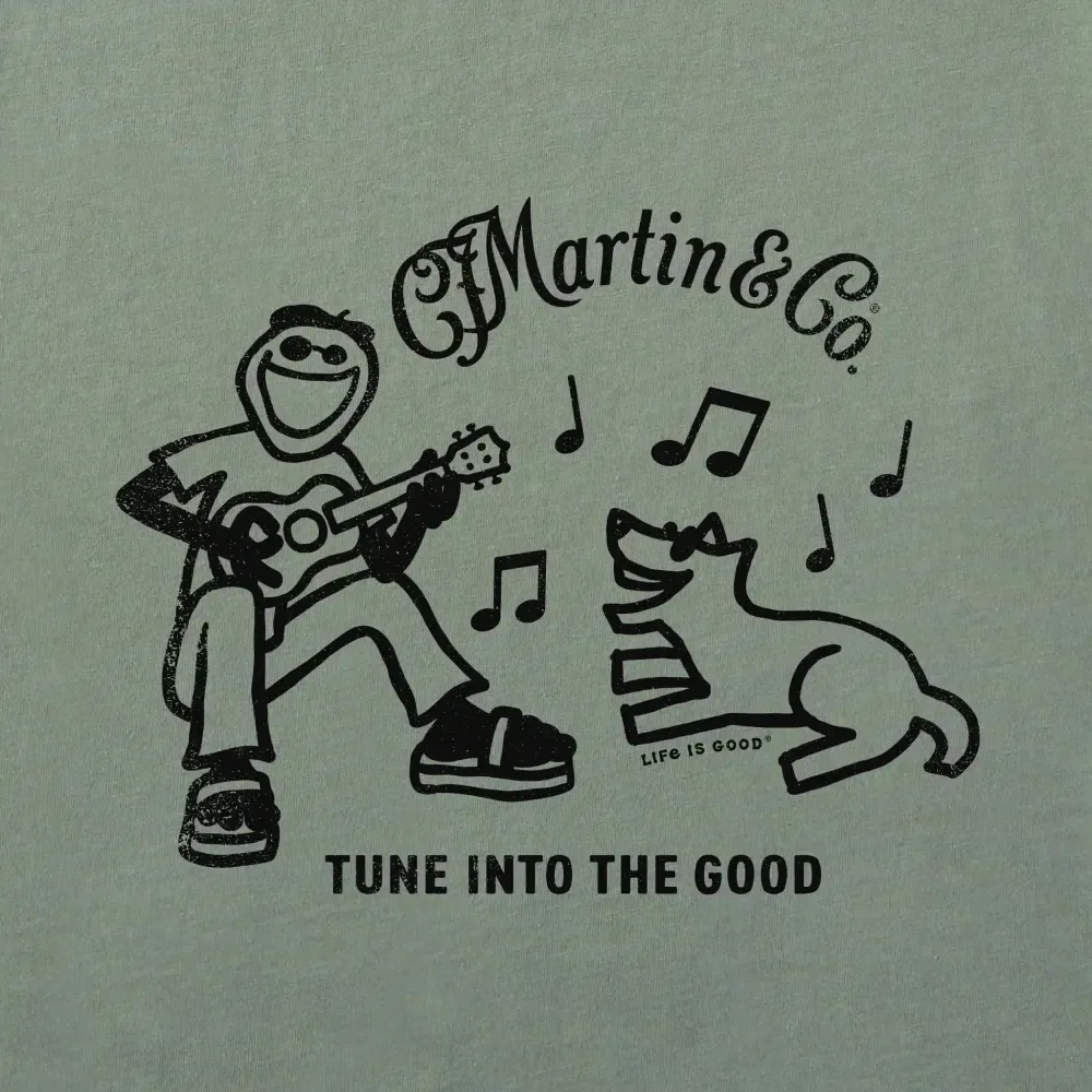 Men's Jake & Rocket Martin Guitar Short Sleeve Crusher Tee