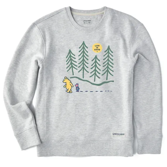 Women's Winnie Hiking Through the Woods Simply True Fleece Crew