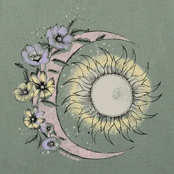 Women's Moon Flower Crusher  Tee