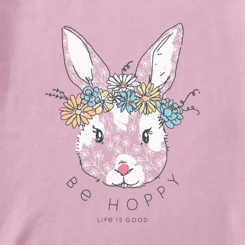 Women's Be Hoppy Flower Crown Short Sleeve Crusher Tee