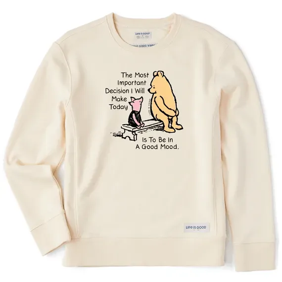 Women's Winnie & P Good Mood Simply True Fleece Crew