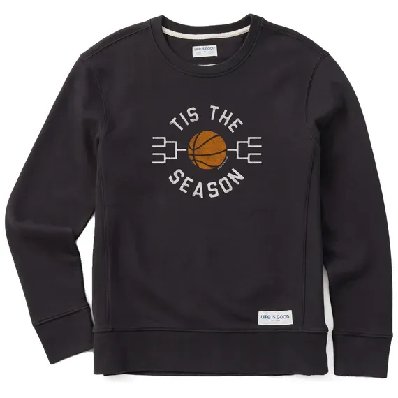 Women's Tis the Season March Hoops Simply True Fleece Crew
