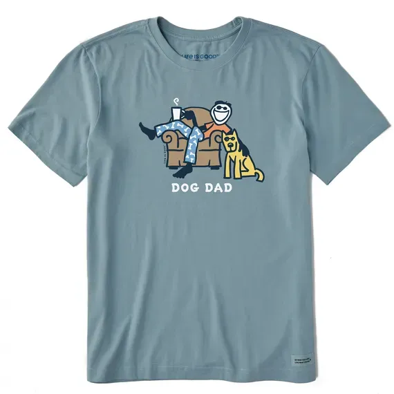 Men's Dog Dad Jake & Rocket Lounge  Crusher Tee