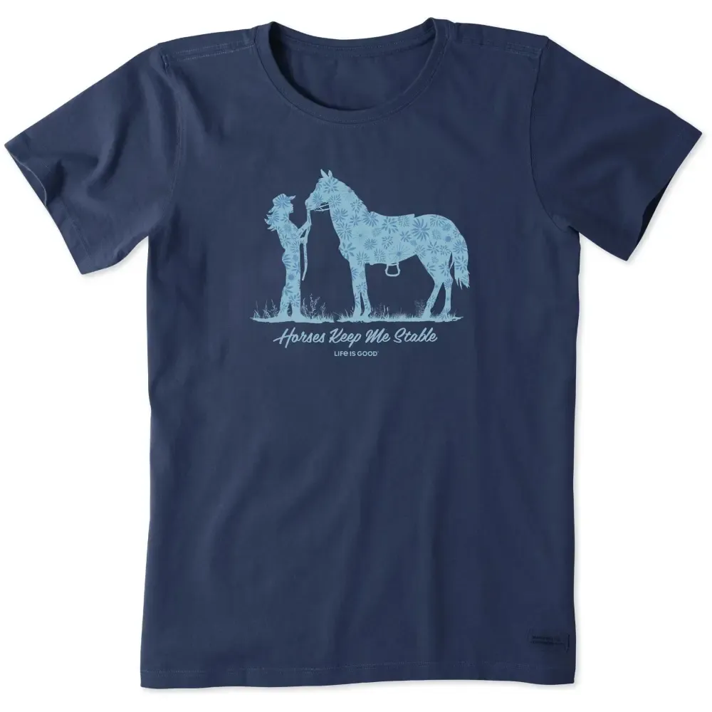 Women's Horses Keep Me Stable Short Sleeve Tee