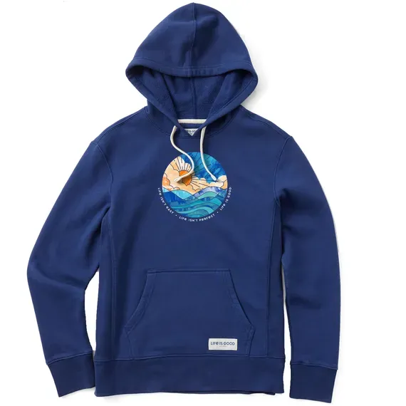 Women's Life Isn't Easy Sun & Waves Simply True Fleece Hoodie