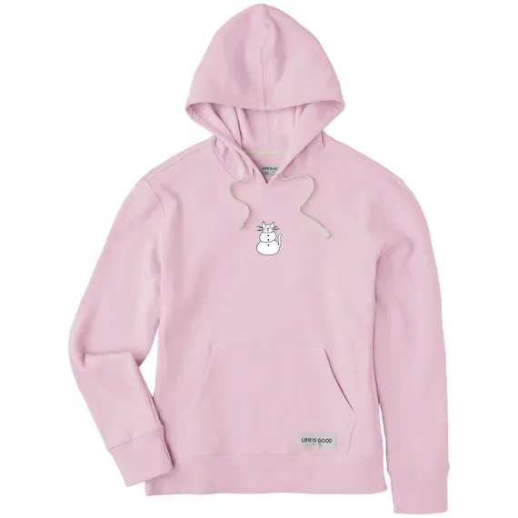 Women's Cat Snowman Simply True Fleece Hoodie