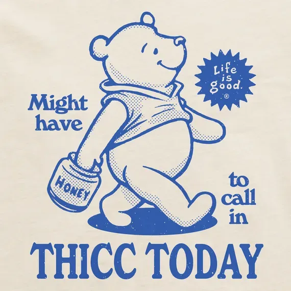 Women's Might Have to Call in Thicc Pooh Crusher Boxy Tee