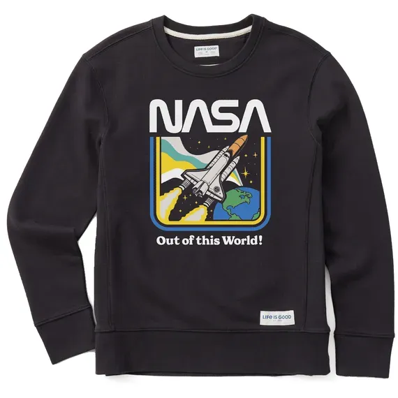 Women's NASA Out of this World Simply True Fleece Crew