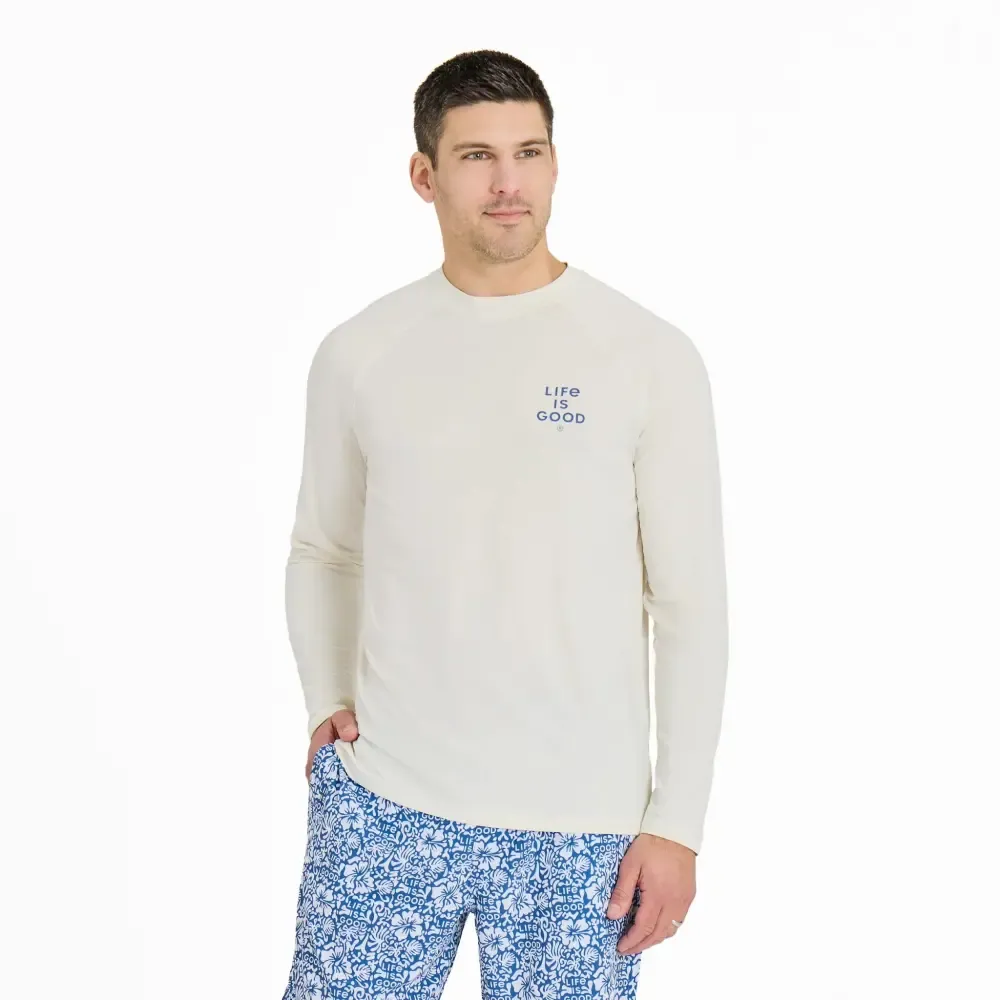 Men's Retro Palm Long Sleeve Rashguard