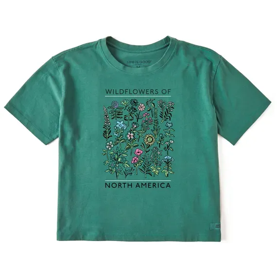 Women's Wildflowers of North America  Crusher Boxy Tee