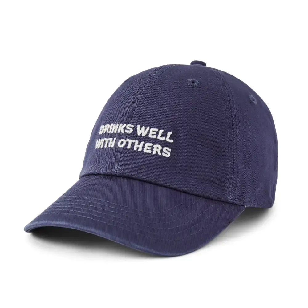 Adult Unisex Vintage Drinks Well With Others Chill Cap