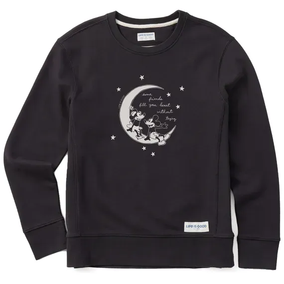 Women's Willie Fill Your Heart Moon Simply True Fleece Crew