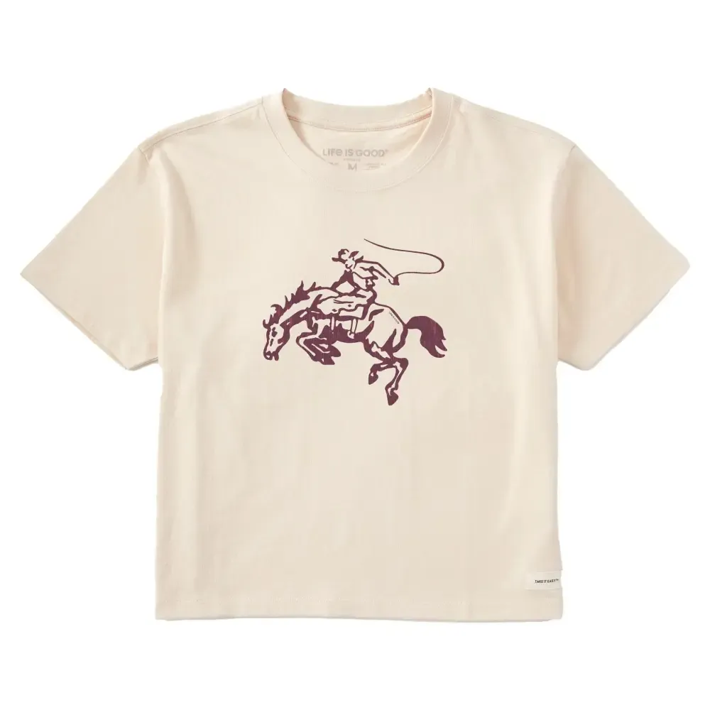 Women's Let's Rodeo Short Sleeve Crusher Boxy Tee