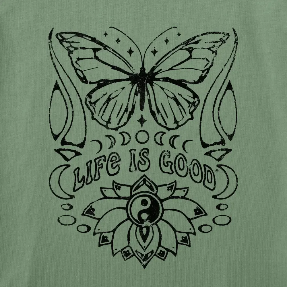 Women's Butterfly Yin Yang Crusher-LITE Shrunken Tee