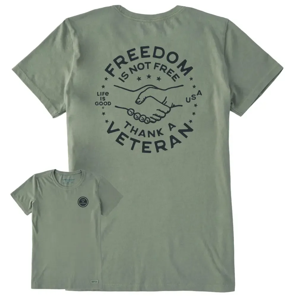 Women's Freedom is not Free Short Sleeve Crusher Tee