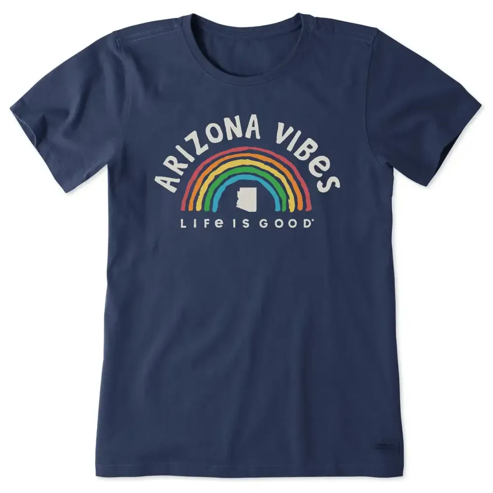 Women's Arizona Rainbow Vibes Short Sleeve Crusher Tee