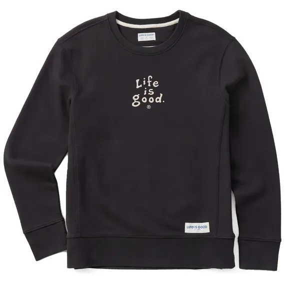 Women's LIG Vintage Wordmark Stacked Simply True Fleece Crew