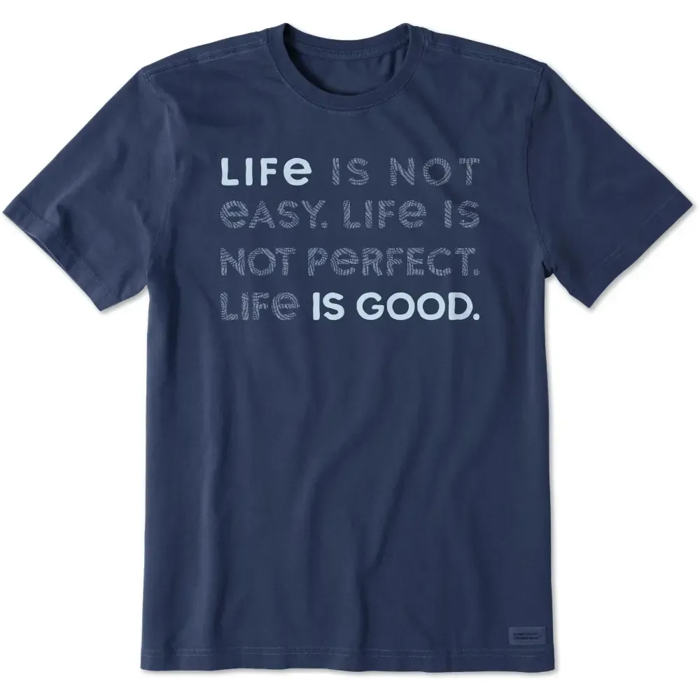 Men's Bert's Braided Life Isn't Easy Short Sleeve Crusher Tee